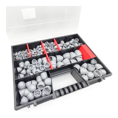 Vis-Caches de protection lot 245 pièces M5-M20 gris Caches de protection 1 boîte - LUN FIX