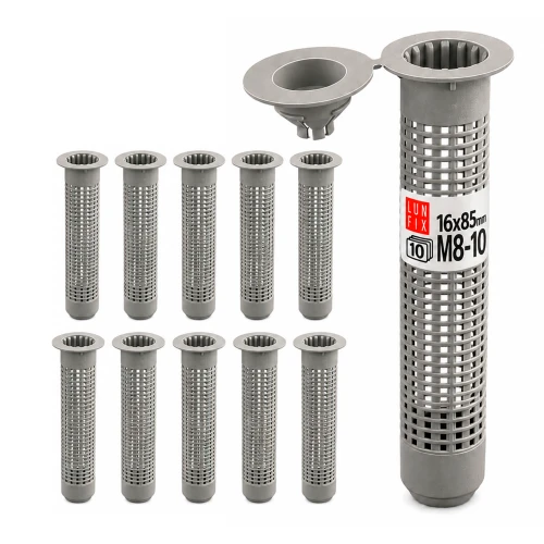 Tamis d'injection pour scellement chimique 16x85 mm M8-10 10 pièces - LUN FIX
