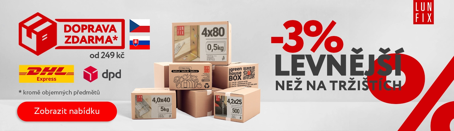 Akce Lun Fix – doprava zdarma a ceny levnější než tržní Lun Fix